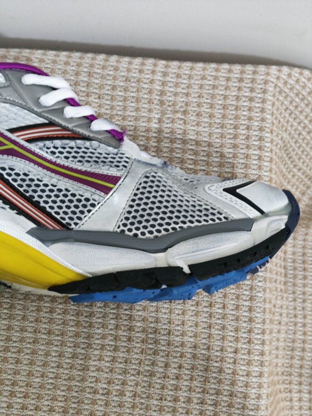 Balenciaga Runner Multicolor Mesh & Leather Sneakers - Picture 9 of 11